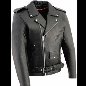 Milwaukee Black Leather Jacket 5XL